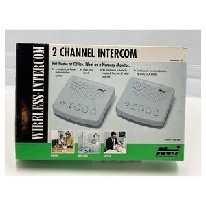 Novi WI-2C 2-Channel Wireless Intercom System Pair Home Office Nursery Monitor